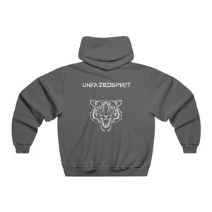 Amplify Men's Hooded Sweatshirt, grey back side - UNFAZEDSPIRIT