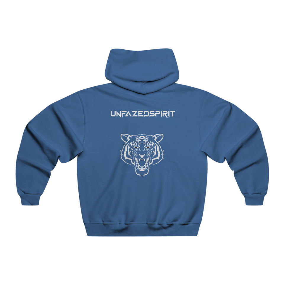 Amplify Men's Hooded Sweatshirt, navy back side - UNFAZEDSPIRIT