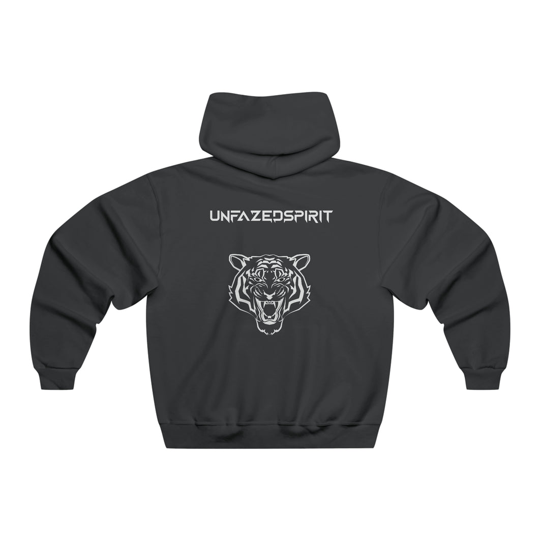 Amplify Men's Hooded Sweatshirt, black back side - UNFAZEDSPIRIT