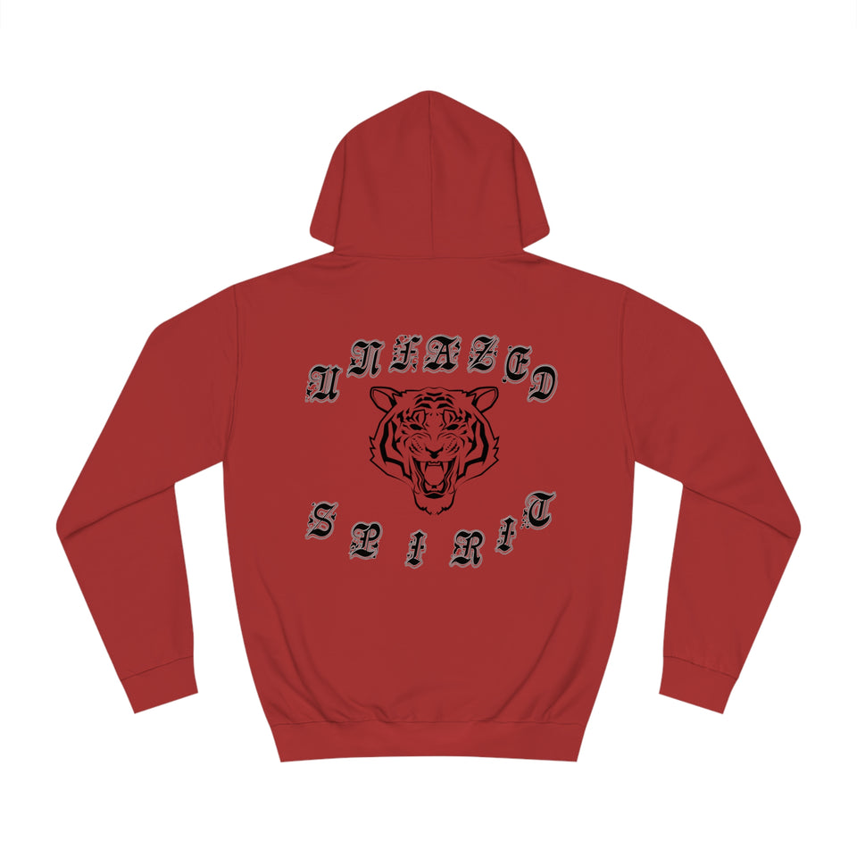 Amplify college Hoodie (unisex), fark red, Back - UNFAZEDSPIRIT