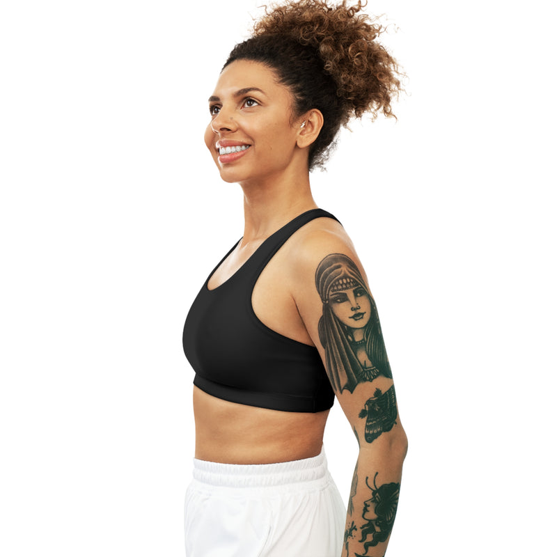 Black Seamless Bra, side