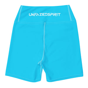 Baby Blue High Waisted Yoga Shorts