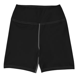 Black High Waisted Yoga Shorts