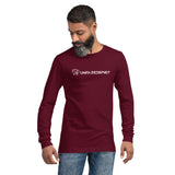 Long Sleeve Tee (Unisex) maroon front