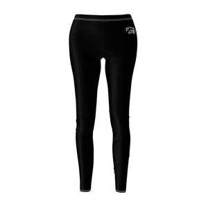 Black seamless leggings, front by it self