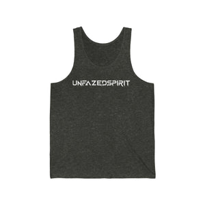 Unisex Jersey Tank, front, red - UNFAZEDSPIRIT